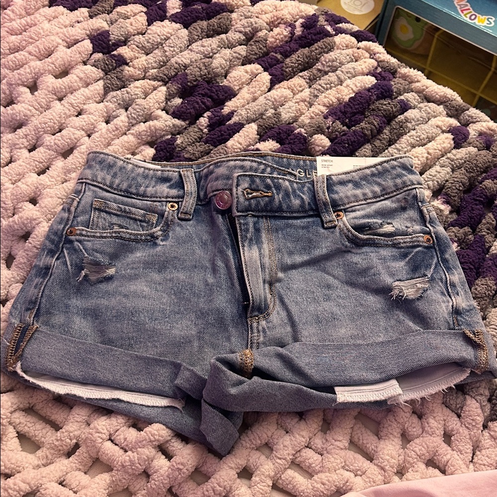 American Eagle Outfitters Light Blue Jean Shorts